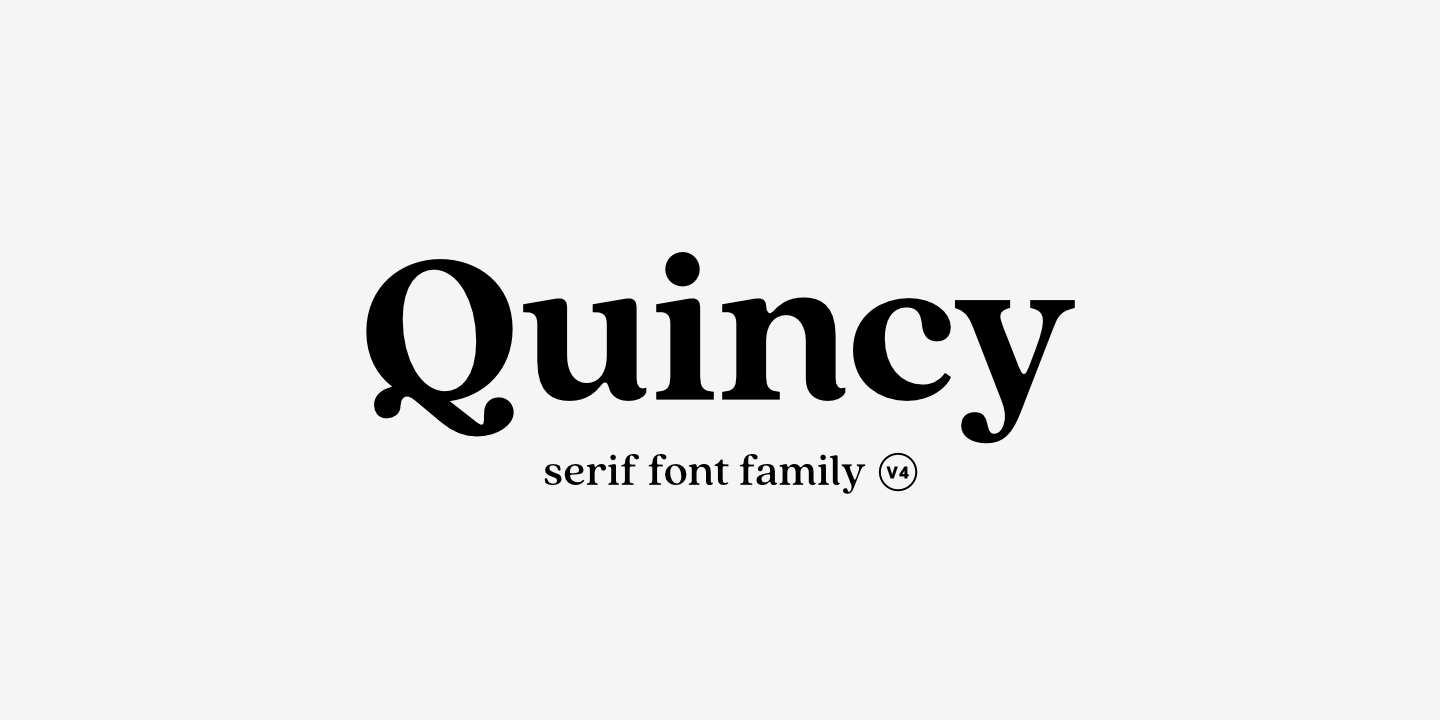 Example font Quincy CF #1